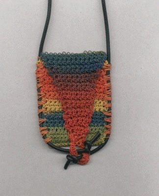 New Sculpey Flex Crocheted Neck bag (#2)